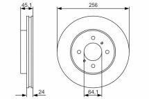 Диск гальмівний передній MITSUBISHI LANVER 1.8 -03 Диск гальмівний передній MITSUBISHI LANVER 1.8 -03