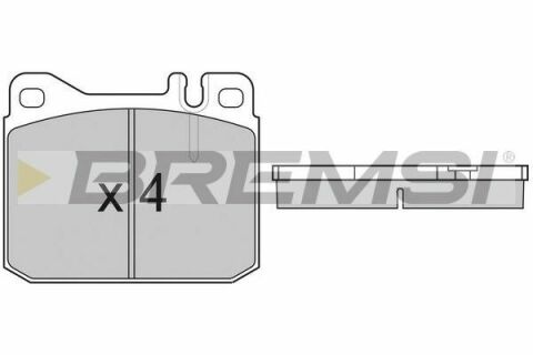 Тормозные колодки перед. MB OM601/OM602/M102/M117 86- (ATE)