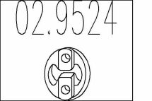 Гумовий елемент кріплення вихлопної системи Гумовий елемент кріплення вихлопної системи