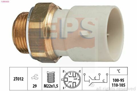 EPS OPEL Датчик включ.вентилятора Astra,Corsa,Vectra