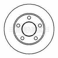 BBD4949 BORG & BECK - Диск тормозной (2 шт)