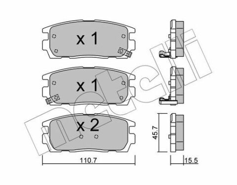 Колодки гальмівні (задні) Opel Antara A/Chevrolet Captiva 06-