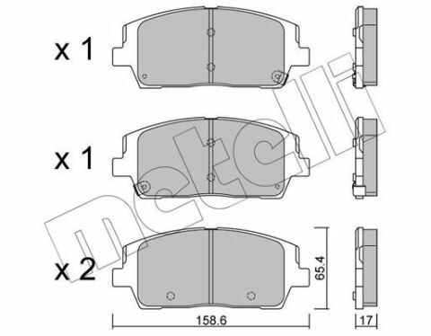 Колодки тормозные (передние) Hyundai Santa Fe IV 18-/Kia Sorento III 15-