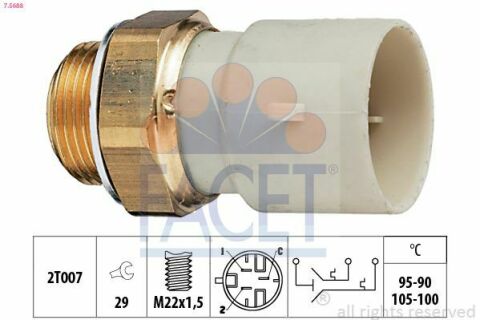 Датчик вмикання вентилятора Opel Astra F/Kadett E/Omega B 1.5-3.0 88-01