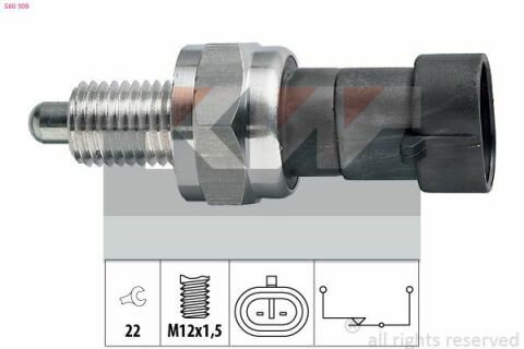 560 109 KW Датчик заднього ходу (аналог EPS 1.860.109/Facet 7.6109 )
