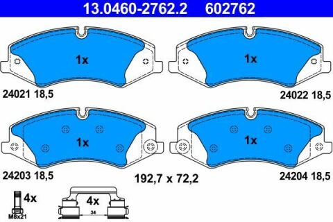 Колодки тормозные (передние) Land Rover Discovery IV/V 09-/Range Rover III/IV/Sport I/II 06-