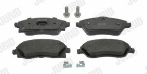 JURID OPEL Гальмівні колодки передні Corsa C 1.0/1.8 00-
