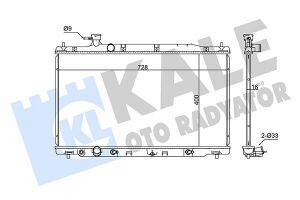 KALE HONDA Радиатор охлаждения CR-V III 2.4 07-