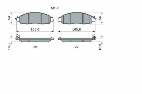 Колодки гальмівні (передні) Nissan NP300 Navara 15- 