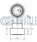 RUVILLE FIAT Натяжний ролик основний CROMA 2,0iT, TIPO 1.6 -91,1.8 93- , ALFA ROMEO, фото 2 - інтерент-магазин Auto-Mechanic