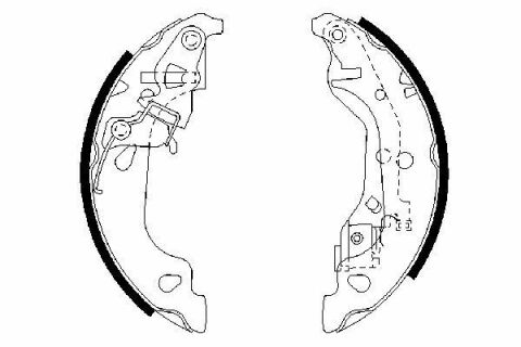 Колодки гальмівні (задні) Fiat Punto 99- (барабанні) (180x32)