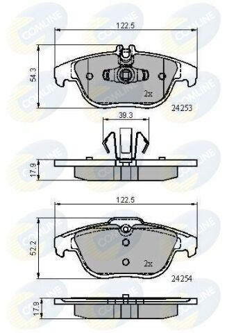 CBP01792 Comline - Гальмівні колодки до дисків