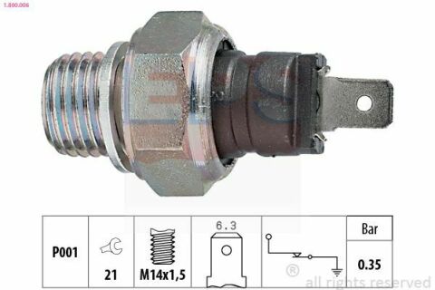 EPS OPEL Датчик тиску олії OPEL VOLVO RENAULT PEUGEOT SAAB