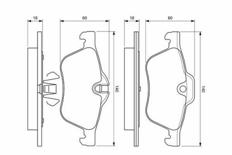 Колодки гальмівні (передні) Mini Cooper (R50/R52/R53) 01-08 (Ate)