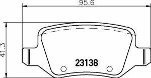 Тормозные колодки зад. MB A-class (W168/W169) 97-12 (TRW)