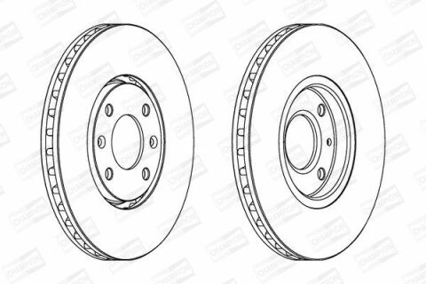 Диск гальмівний передній 406, Citroen Xantia 95- PEUGEOT