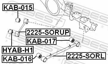 Сайлентблок важеля (зад./продов.) Hyundai H-1/Sorento 97-