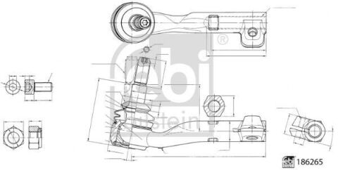 Наконечник тяги рулевой (R) BMW 3 (G20/G80/G28) 18- B47/B48/B58