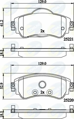 CBP32145 Comline - Тормозные колодки для дисков CBP32145 Comline - Тормозные колодки для дисков