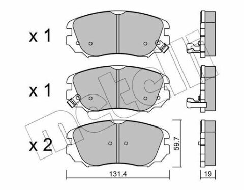 Колодки тормозные (передние) Opel Insignia A 08-17/Chevrolet Malibu 12-/Bentley Flying Spur 13-