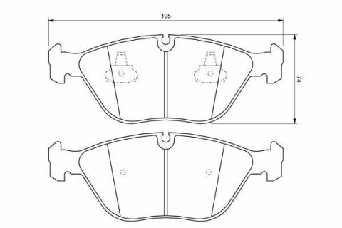 Колодки тормозные (передние) Audi A8/BMW 7 (E38)/VW Golf IV 94-