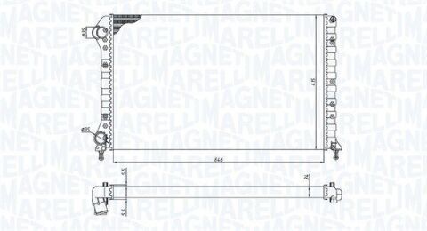 радиатор FIAT DOBLO 1.2, 1.4