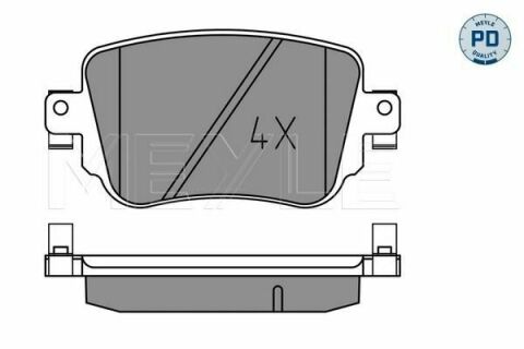 Колодки гальмівні (задні) Audi Q3/Skoda Octavia/Seat Leon/VW Golf/Sharan 12-/Passat B8/Caddy IV 14-