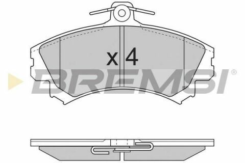 Гальмівні колодки пер. Mitsubishi Colt/Volvo S40/V40 1.1-2.0 i/TD 95- (TRW)