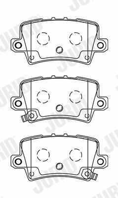 JURID HONDA Тормозные колодки задн.Civic VIII,CR-V III,IV 05-