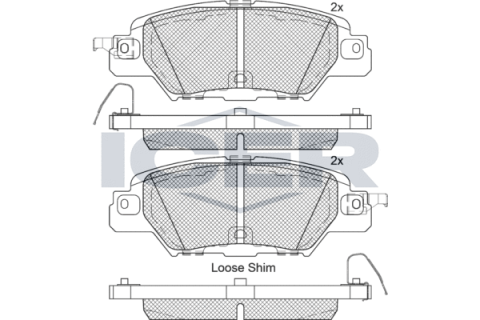 Колодки гальмівні (задні) Mazda CX-5 11-/CX-8 17-/MX-5 15-/Fiat 124 Spider 16-