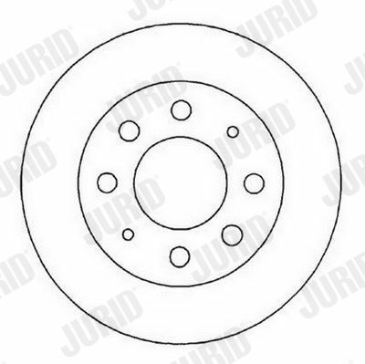 JURID FIAT Диск тормозной передний Doblo 10-