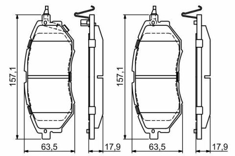 Колодки тормозные (передние) Subaru Forester 08-/Legacy IV/V 03-14/Outback 03-/Impreza 12-