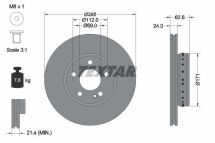Диск тормозной (передний) MB C-class (W205/S205/A205/C205) 14-20 (295х24) PRO+