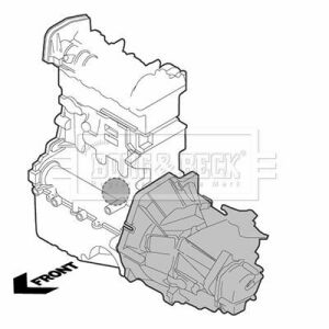BEM3845 BORG & BECK - Опора двигателя
