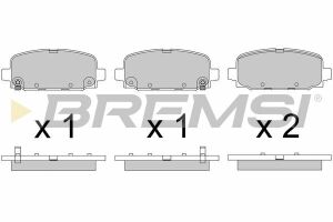 Гальмівні колодки зад. Jeep Compass 16-(TRW)