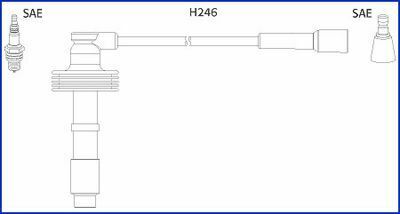 Провід запалювання Renault Laguna 2.0 95-01/Volvo S40/V40 1.6-2.0 95-04 (к-кт) (HÜCO)