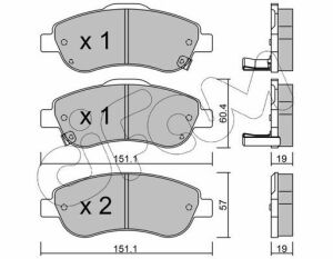 Тормозные колодки передние CR-V 07- HONDA