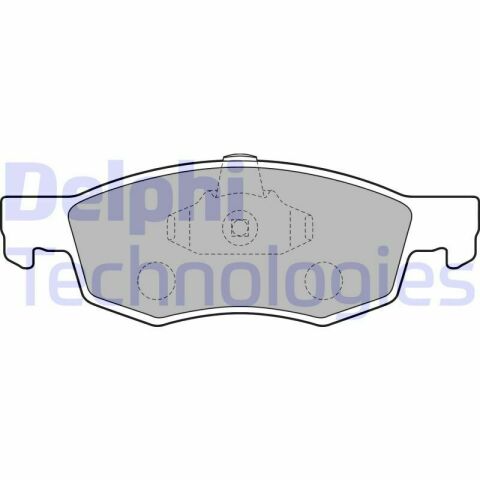 Колодки гальмівні (передні) Fiat Doblo 01- (Continental)