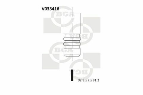 Клапан выпуск. VW Golf/Passat 1.6/1.8/2.0