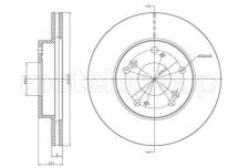 Гальмівний диск передній civic vii 1.4/1.6 00-05, civic viii ліфтбек 1.3/1.8 05-12, cr-z (zf) 1.5 10-