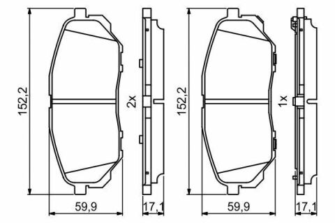 Колодки тормозные (передние) Kia Sorento 15-