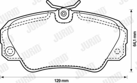 JURID OPEL Колодки тормозные передн. Omega A 3,0 90- Omega B