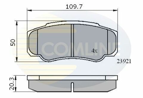 CBP01042 Comline - Тормозные колодки для дисков