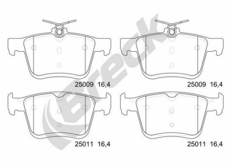 Колодки гальмівні (задні) VW Golf/Passat/Tiguan/Touran 1.0-2.0 TDI 12- (Ate)