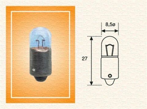 Автолампа T4W 12V 4W BA9s Standard (T4W 12)