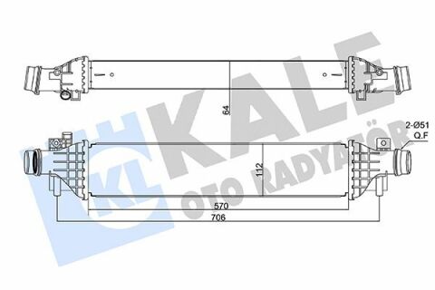 KALE OPEL Интеркулер Mokka,Chevrolet 1.4