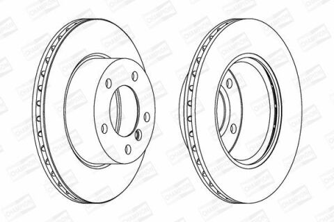 CHAMPION BMW Диск тормозной передний.1 E87,F20/21,2 F22 10-