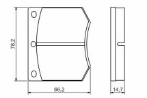 Колодки гальмові передні Taunus,Granada FORD Колодки гальмові передні Taunus,Granada FORD