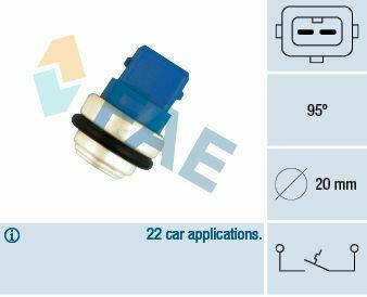 Датчик температури охолоджуючої рідини VW T4 2.4-2.8 VR6 90-03 (2 конт.) 95°C Датчик температури охолоджуючої рідини VW T4 2.4-2.8 VR6 90-03 (2 конт.) 95°C