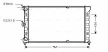 Радіатор охолодження двигуна. PASSAT B2 (з кондиціонером) VW Радіатор охолодження двигуна. PASSAT B2 (з кондиціонером) VW